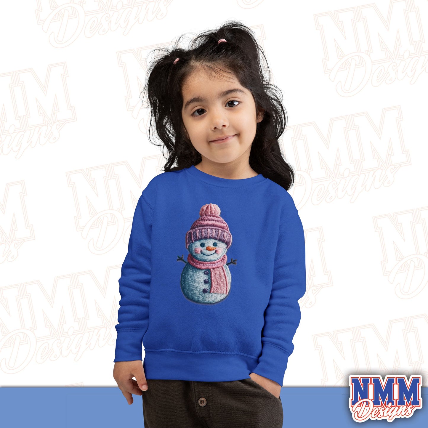 Cute Snowman Toddler Sweatshirt - Cozy Winter Wear