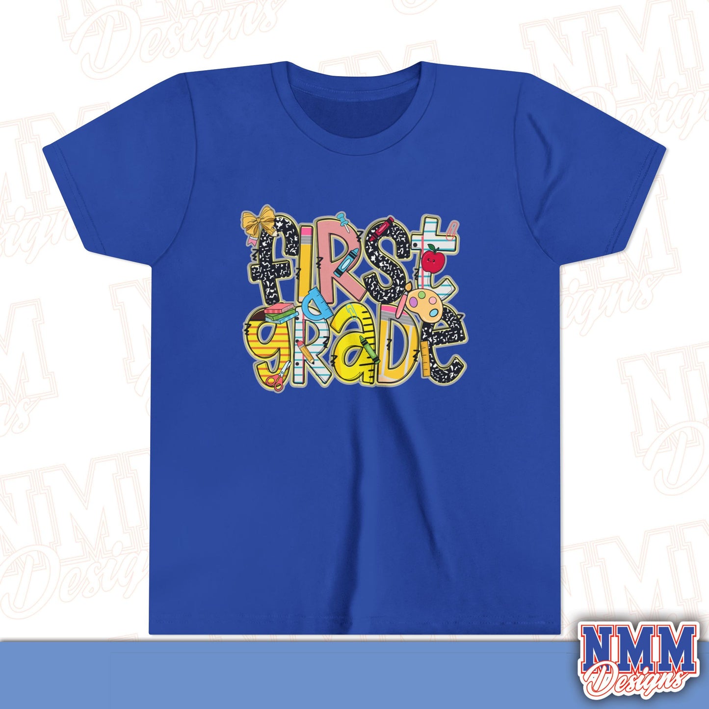 First Grade Back to School Youth Shirt, Kids Sportswear, School Spirit Apparel, Back to School