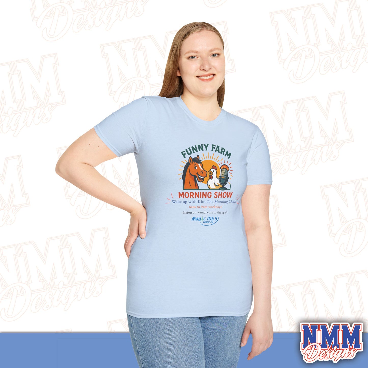 Funny Farm Morning Show Unisex Softstyle T-Shirt