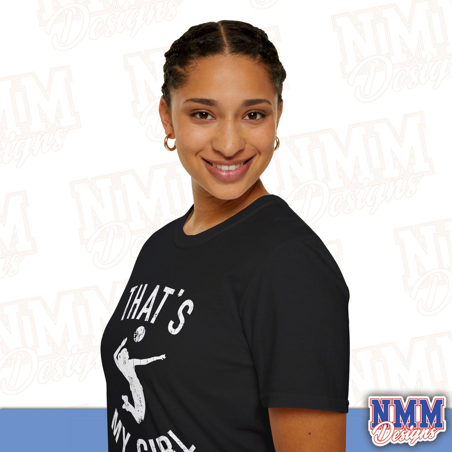 That's My Girl Volleyball T-Shirt, Sports Tee, Active Lifestyle Wear, Volleyball Apparel