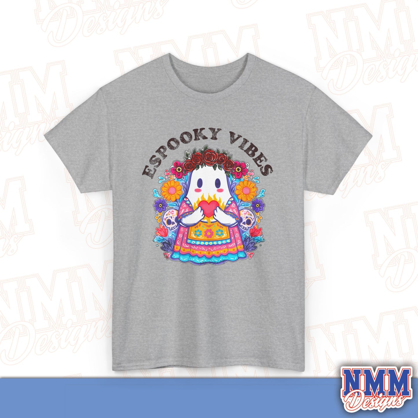 Unisex Espooky Vibes Tee | Halloween T-Shirt, Cute Ghost Shirt, Fall Fashion, Gift for Her, Casual Wear