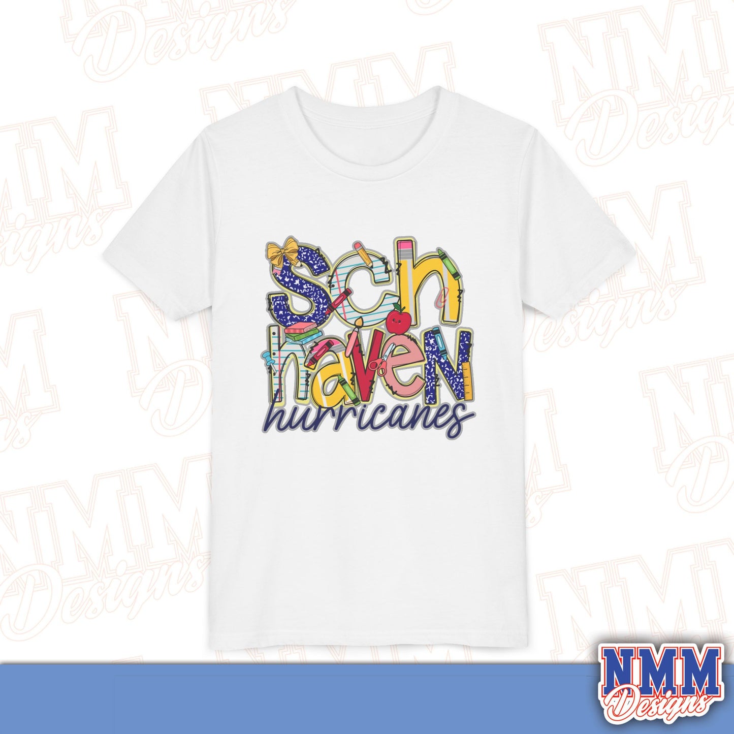 Schuylkill Haven Hurricanes Youth Shirt, Kids Sportswear,,School Spirit Apparel, Back to School