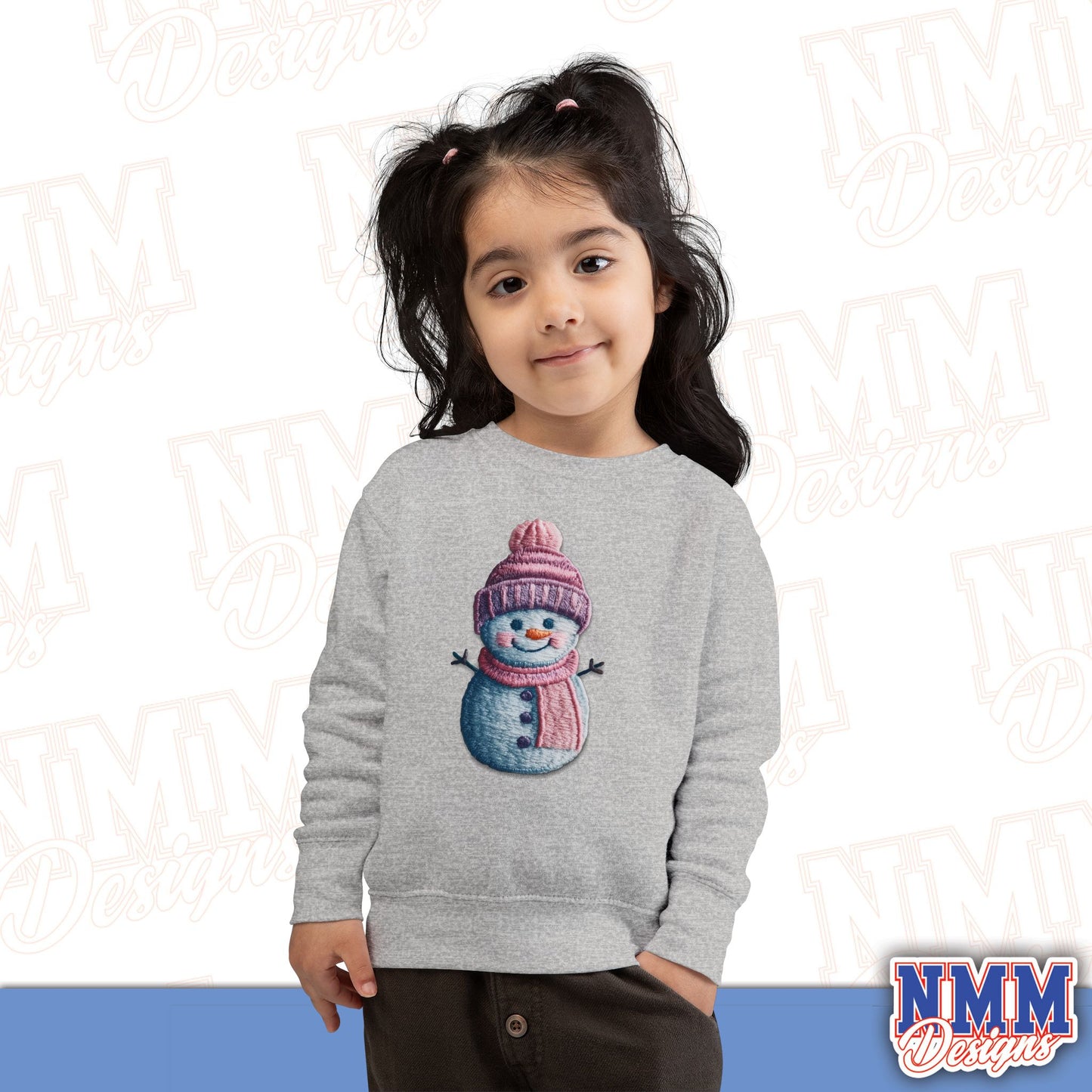Cute Snowman Toddler Sweatshirt - Cozy Winter Wear