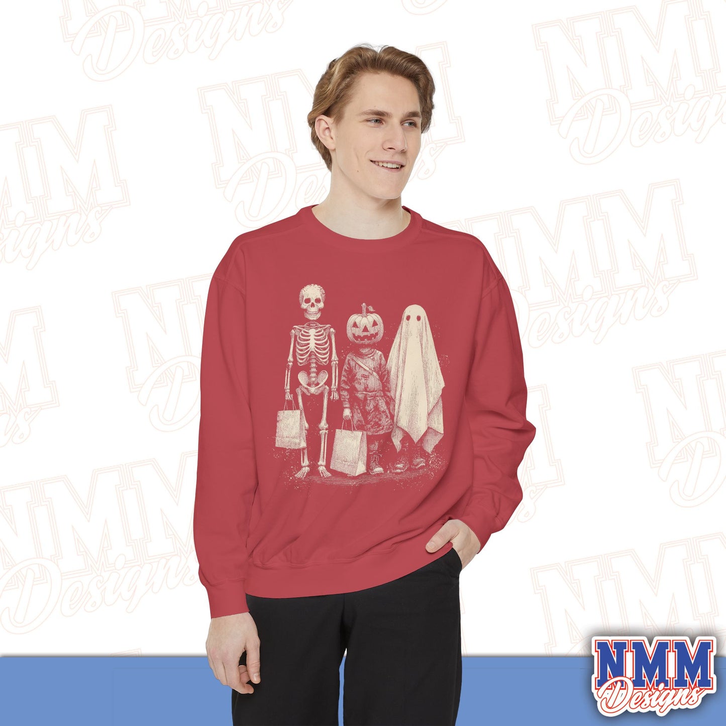 Halloween Skeleton Pumpkin Ghost Sweatshirt, Cozy Fall Wear, Unisex Sweatshirt for Halloween, Gift for Halloween Lovers, Spooky Season [...]