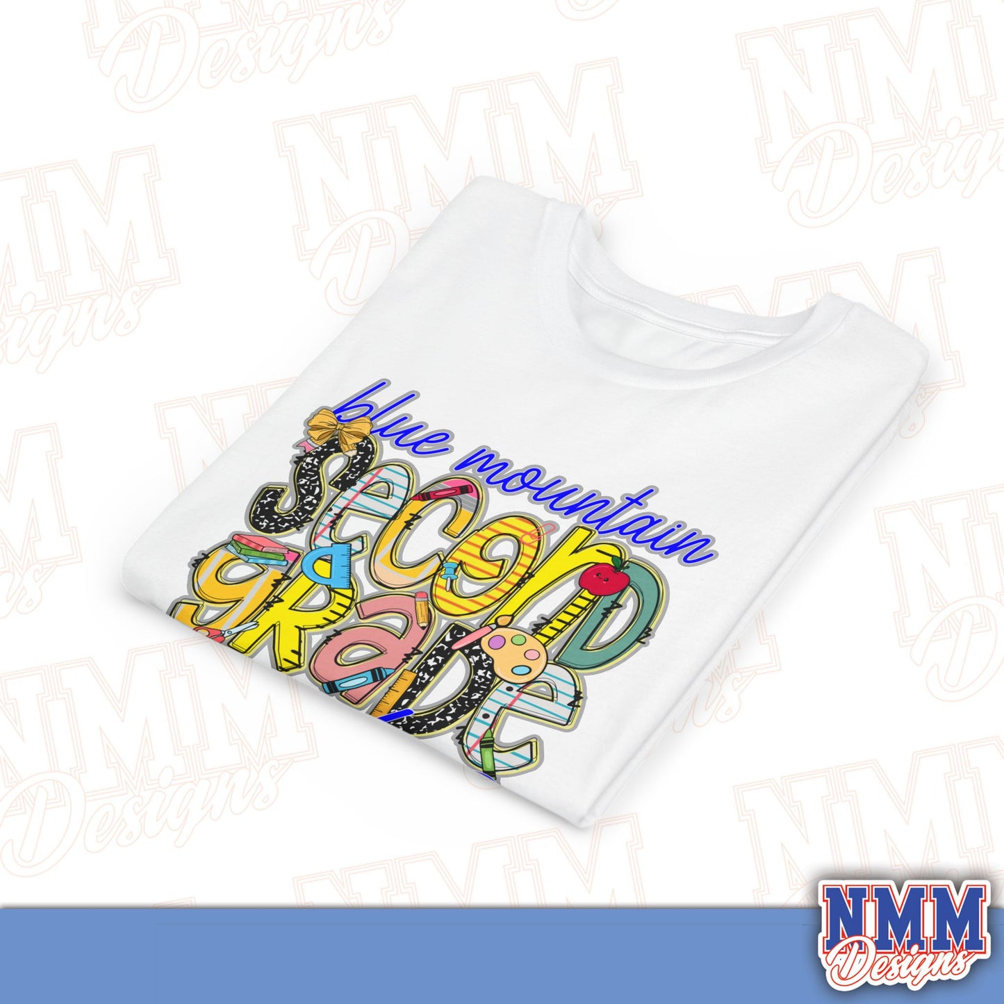 Blue Mountain Eagles Second Grade Youth Shirt, Kids Sportswear, School Spirit Apparel, Back to School