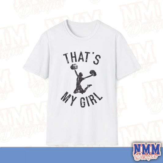 That's My Girl Cheer T-Shirt, Sports Tee, Active Lifestyle Wear, Cheerleading Apparel