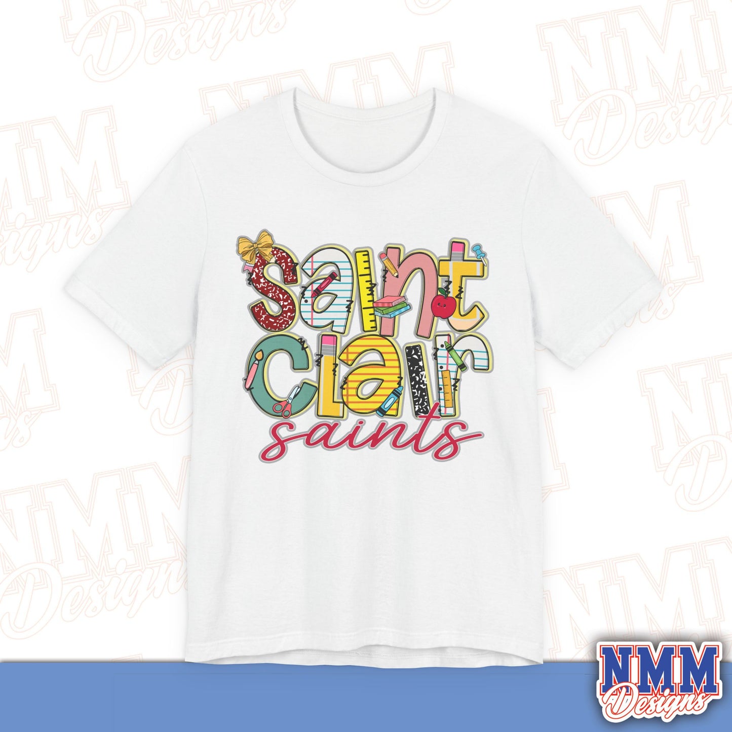 Saint Clair School Tee Shirt, Unisex Graphic T-Shirt, Casual Wear, Perfect for School Spirit, Gifts for Sports Fans, Summer Outfit