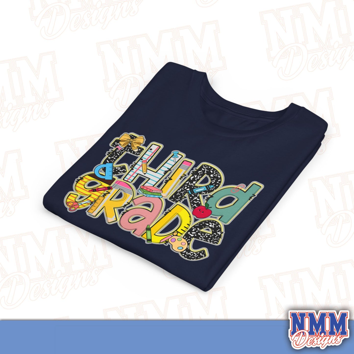 Third Grade Back to School Youth Shirt, Kids Sportswear, School Spirit Apparel, Back to School