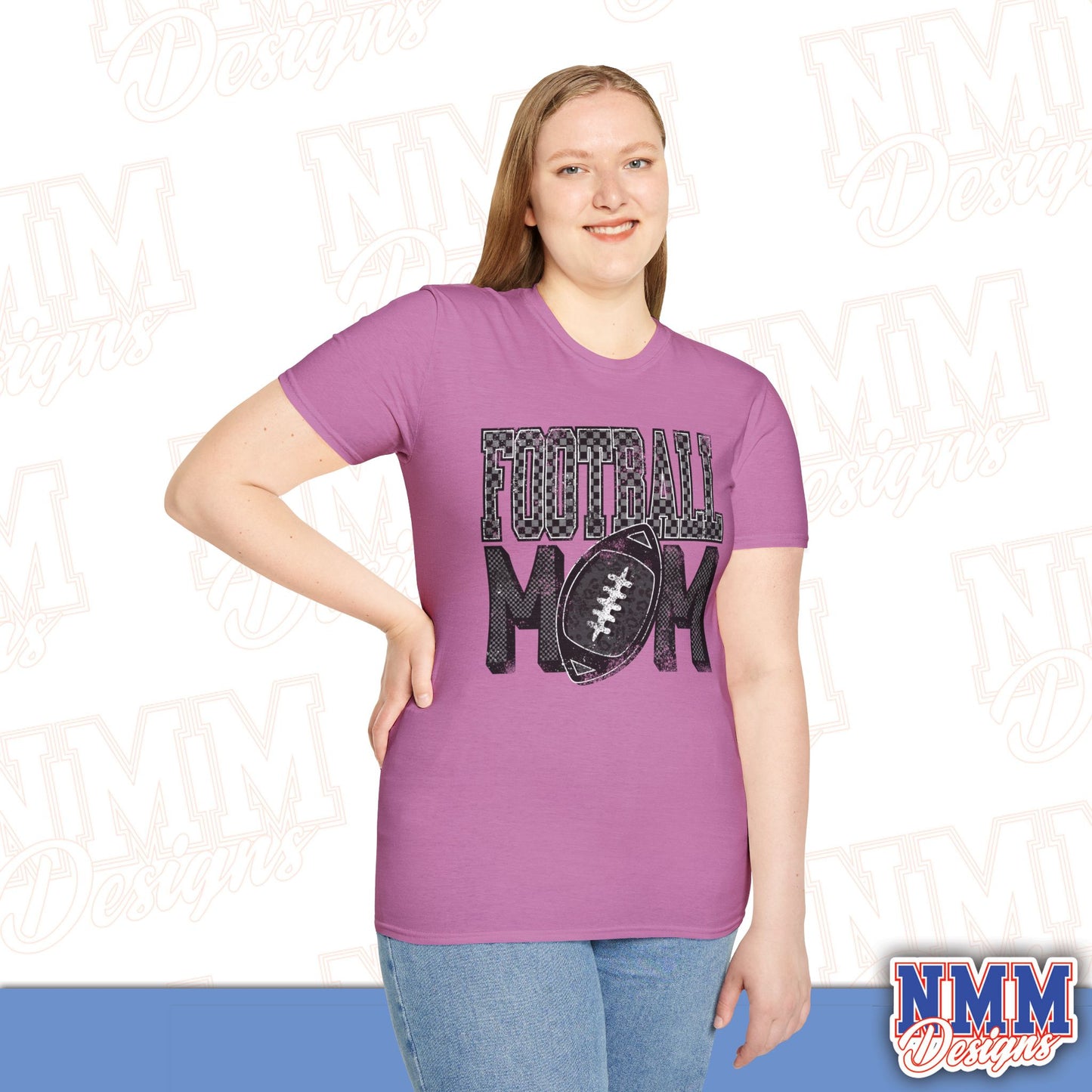 Football Mom Unisex Softstyle T-Shirt, Game Day Tee, Gift for Moms, Sports Apparel, Casual Wear