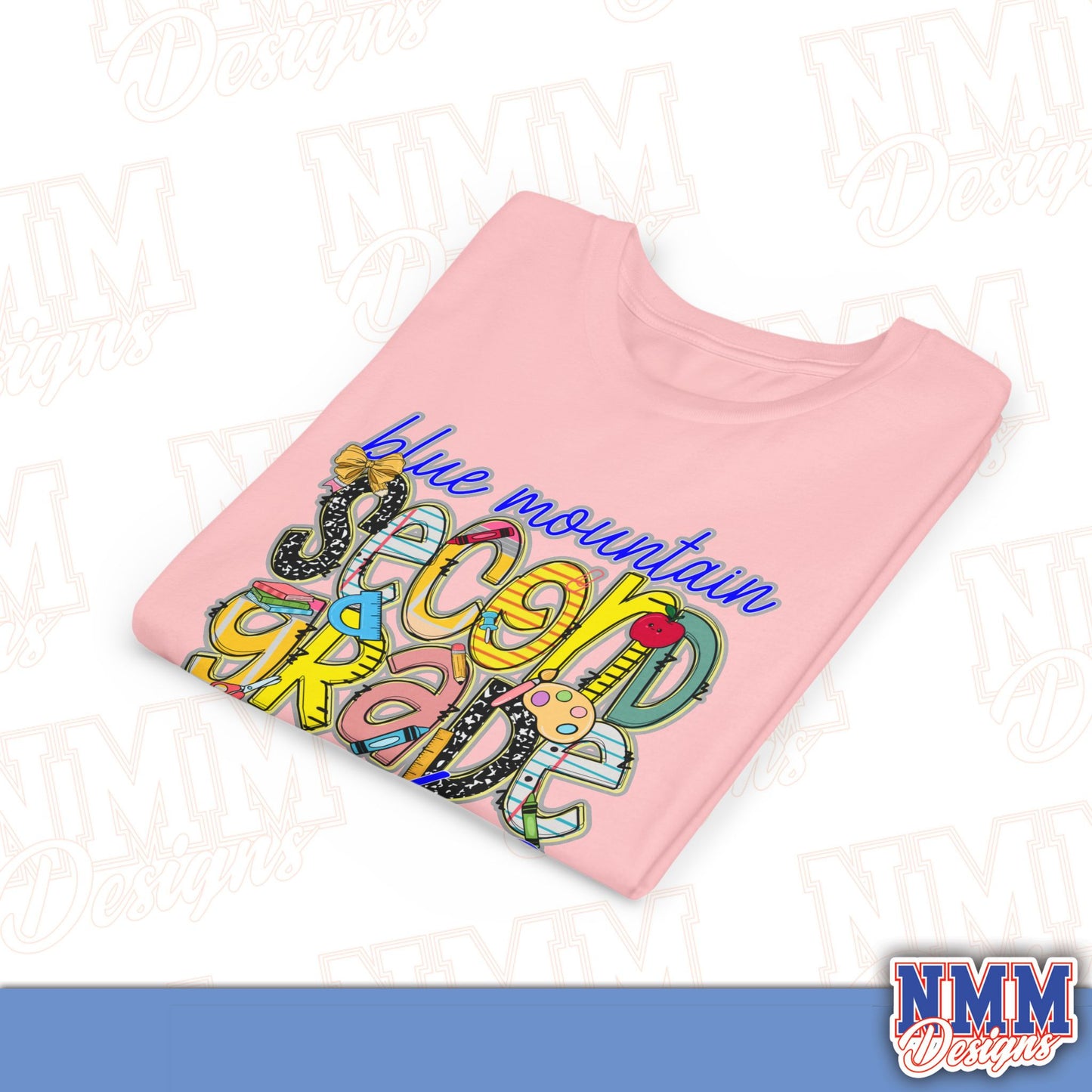 Blue Mountain Eagles Second Grade Youth Shirt, Kids Sportswear, School Spirit Apparel, Back to School