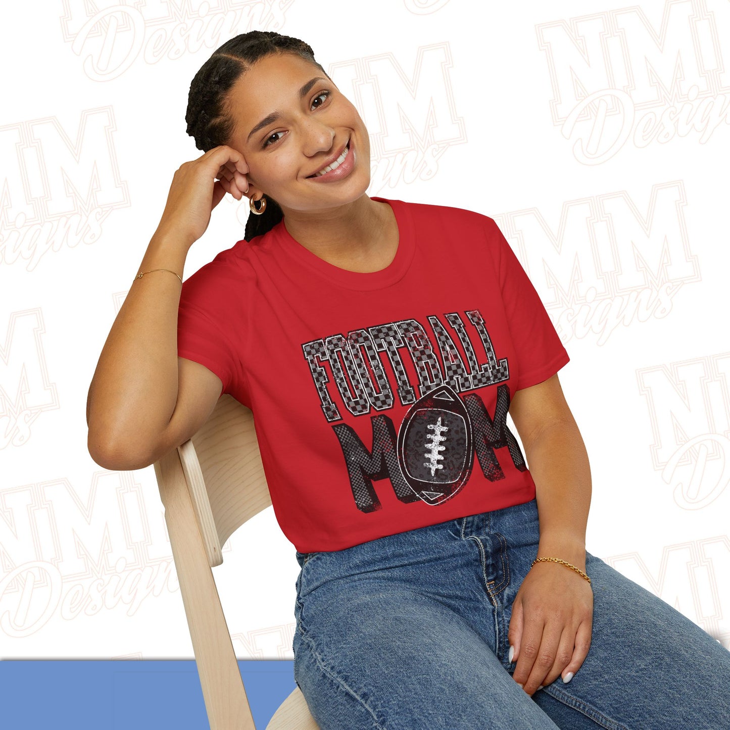 Football Mom Unisex Softstyle T-Shirt, Game Day Tee, Gift for Moms, Sports Apparel, Casual Wear