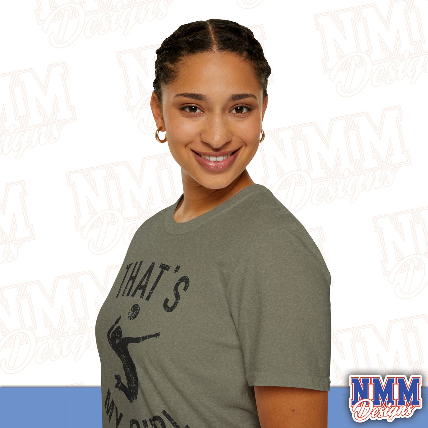 That's My Girl Volleyball T-Shirt, Sports Tee, Active Lifestyle Wear, Volleyball Apparel