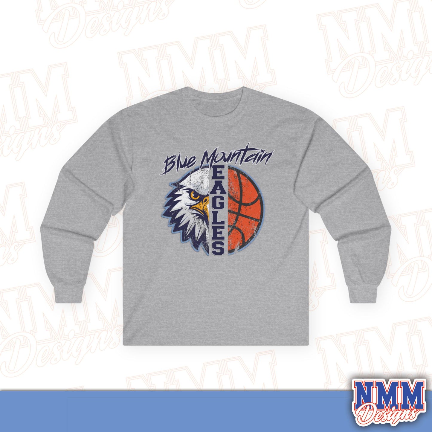 Blue Mountain Eagles Basketball Long Sleeve Tee