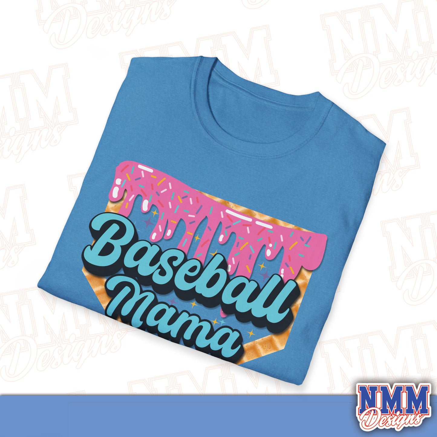 Baseball Mama Unisex Softstyle T-Shirt – Perfect Gift for Sports Moms