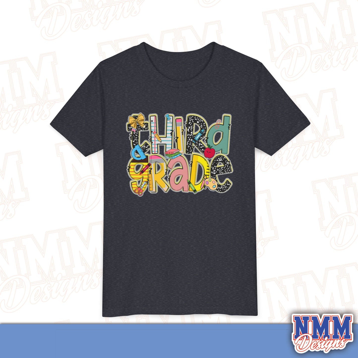 Third Grade Back to School Youth Shirt, Kids Sportswear, School Spirit Apparel, Back to School