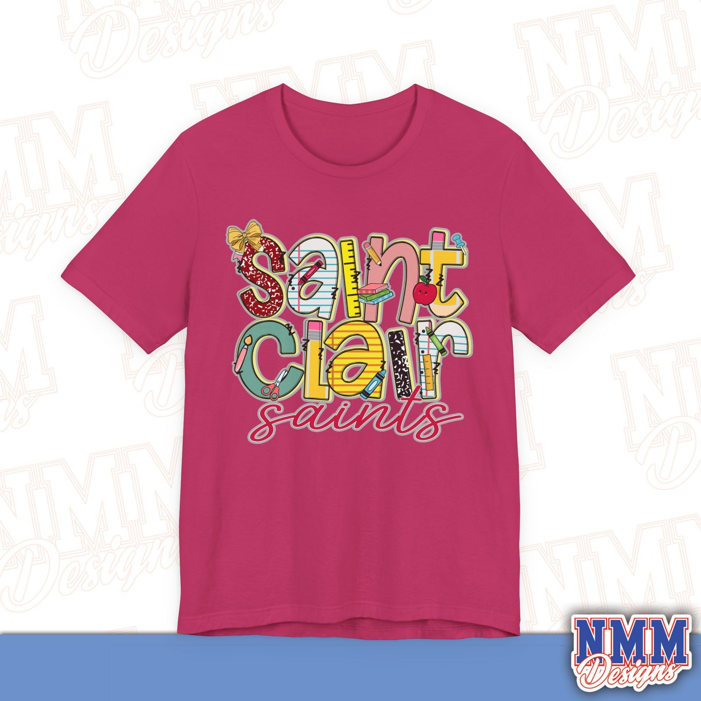 Saint Clair School Tee Shirt, Unisex Graphic T-Shirt, Casual Wear, Perfect for School Spirit, Gifts for Sports Fans, Summer Outfit