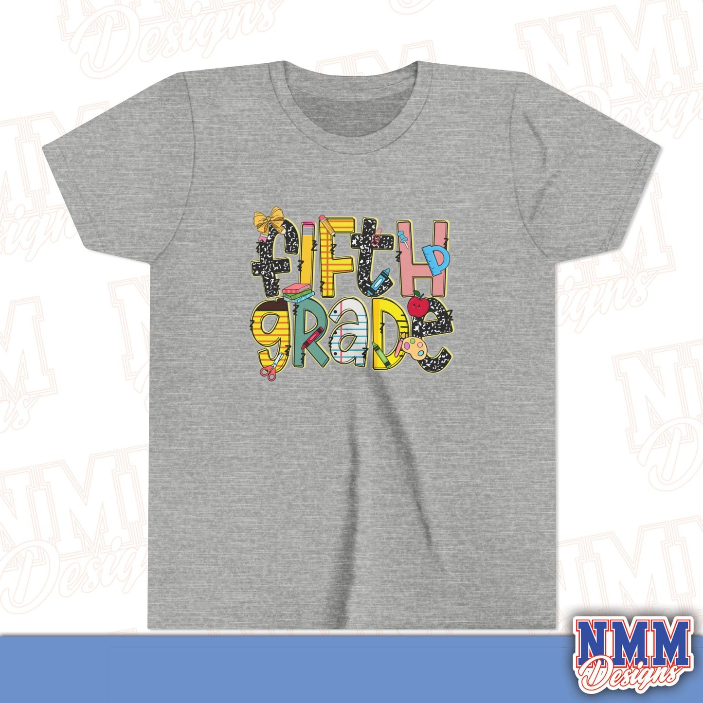 Copy of Fifth Grade Back to School Youth Shirt, Kids Sportswear, School Spirit Apparel, Back to School