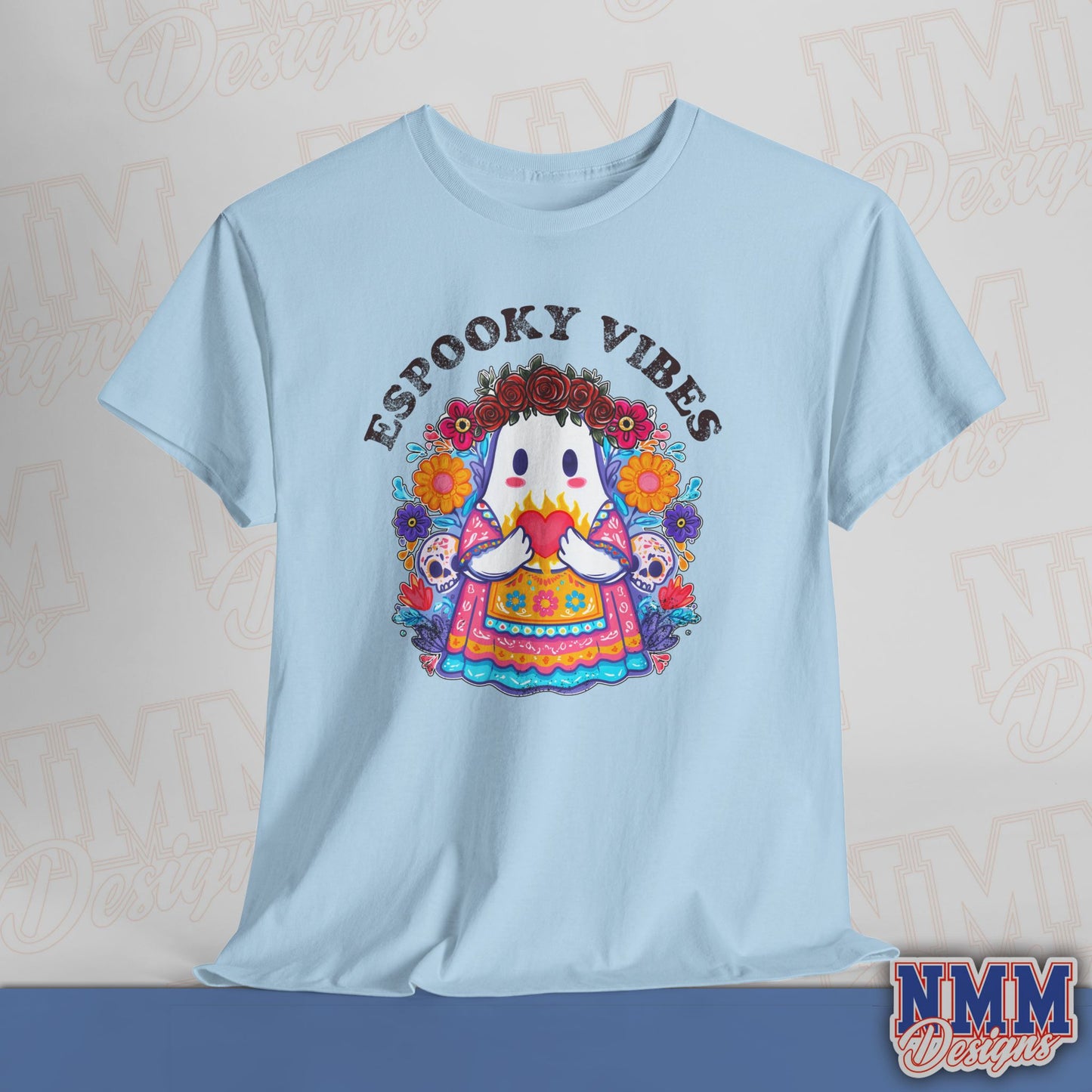 Unisex Espooky Vibes Tee | Halloween T-Shirt, Cute Ghost Shirt, Fall Fashion, Gift for Her, Casual Wear