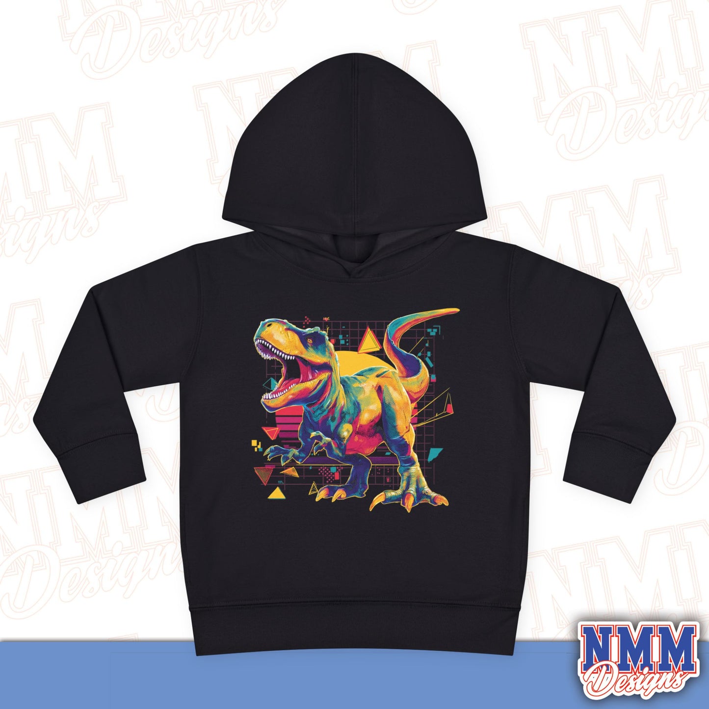 Colorful Dinosaur Toddler Pullover Hoodie