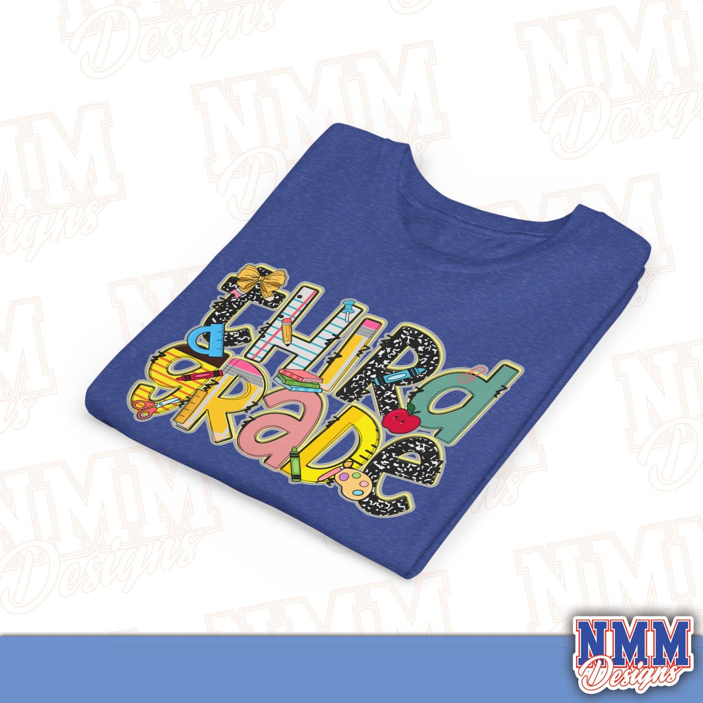 Third Grade Back to School Youth Shirt, Kids Sportswear, School Spirit Apparel, Back to School