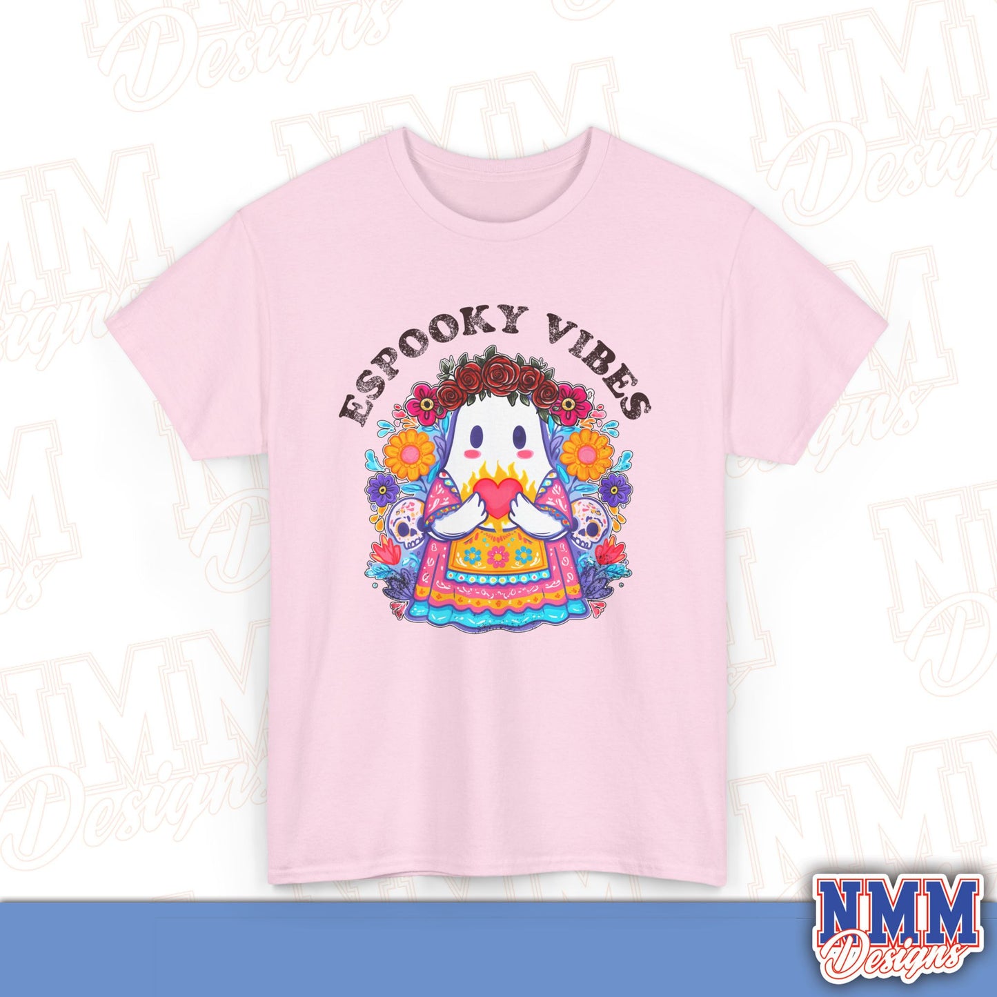 Unisex Espooky Vibes Tee | Halloween T-Shirt, Cute Ghost Shirt, Fall Fashion, Gift for Her, Casual Wear