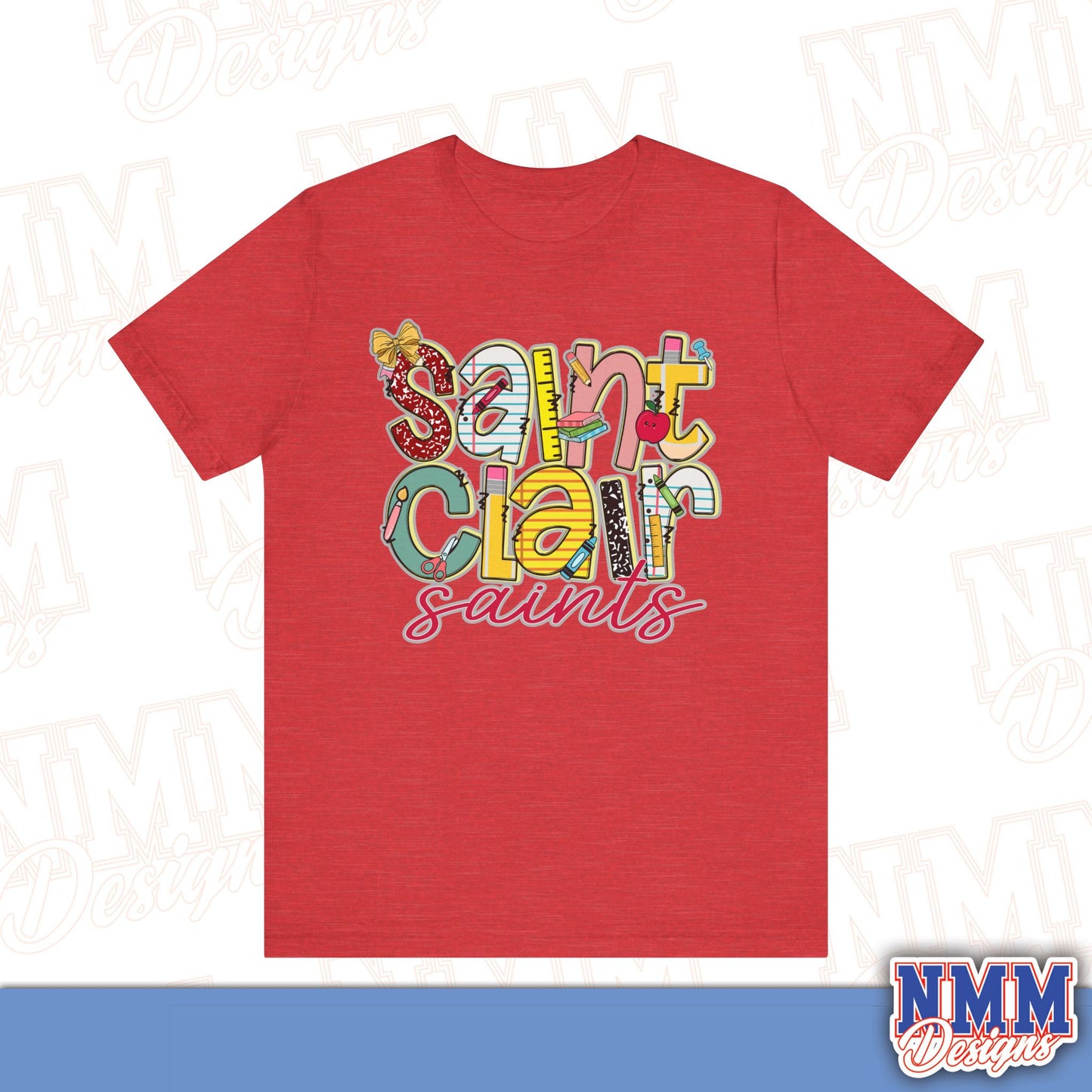 Saint Clair School Tee Shirt, Unisex Graphic T-Shirt, Casual Wear, Perfect for School Spirit, Gifts for Sports Fans, Summer Outfit