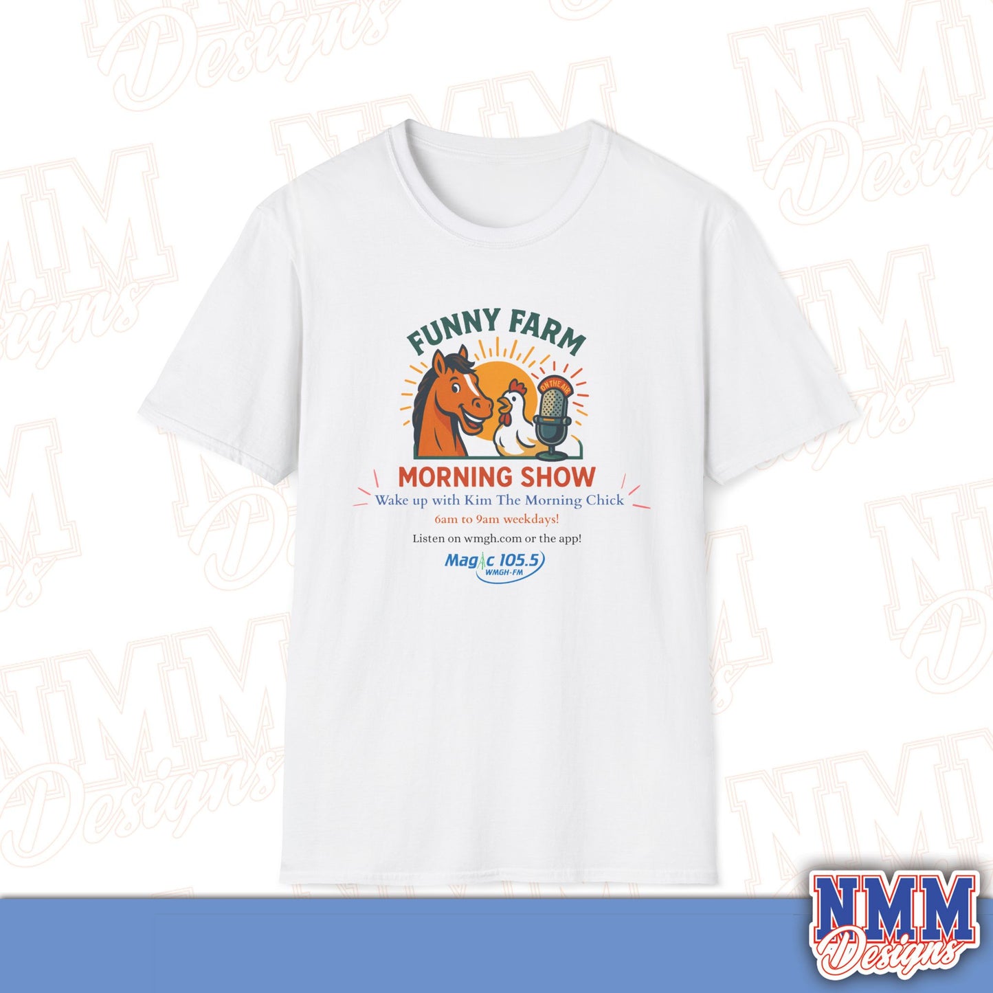 Funny Farm Morning Show Unisex Softstyle T-Shirt