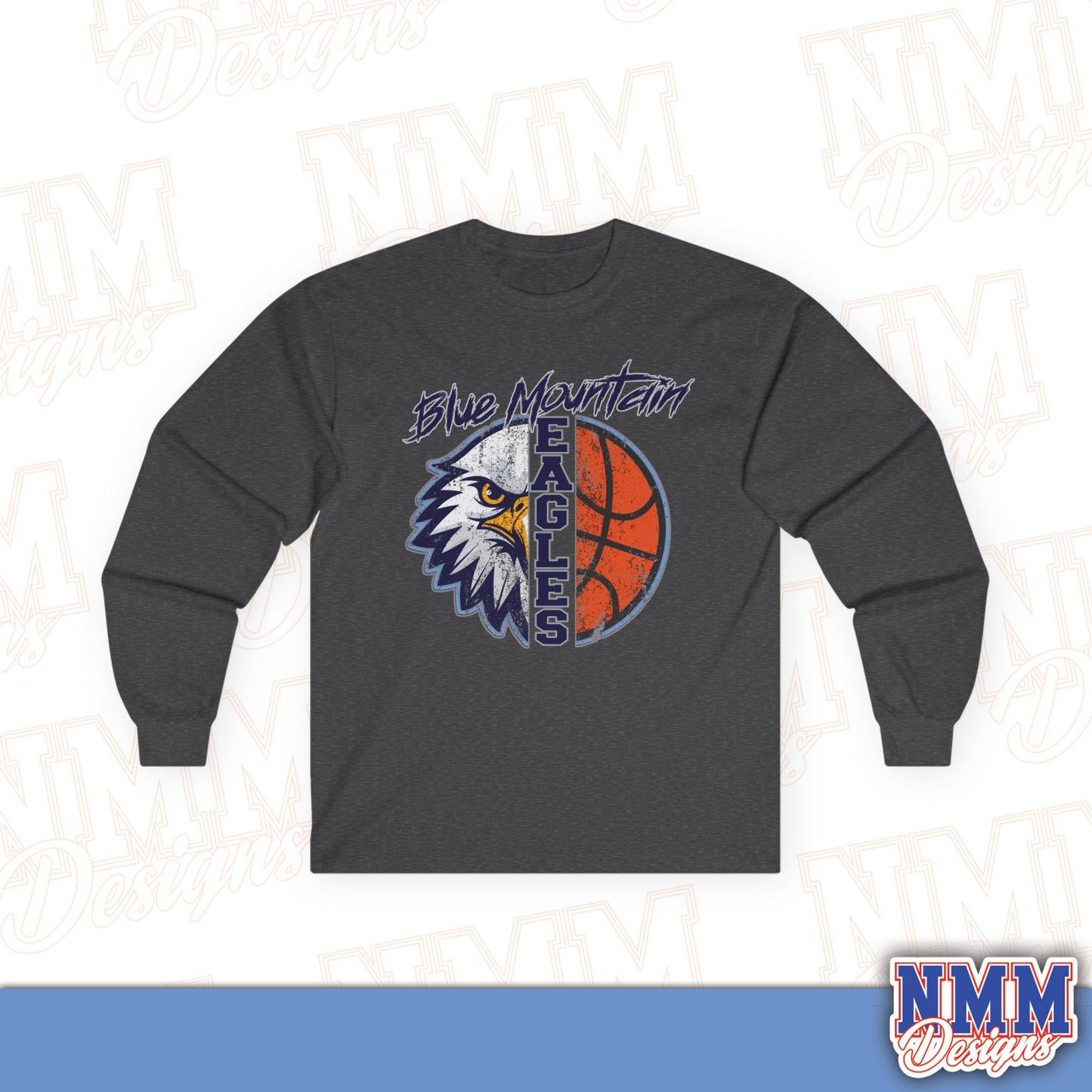 Blue Mountain Eagles Basketball Long Sleeve Tee