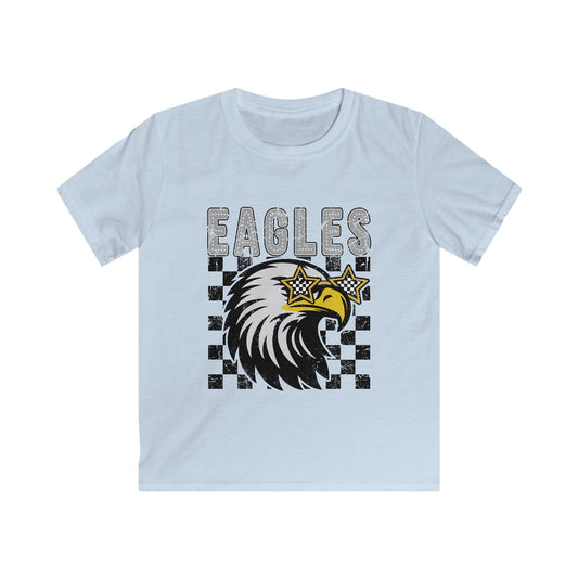 Eagles Graphic Kids Tee, Cool Eagle Shirt, Youth Eagle Fashion, Kids Softstyle T-Shirt, Unique Gift for Young Fans, Sportswear for Kids