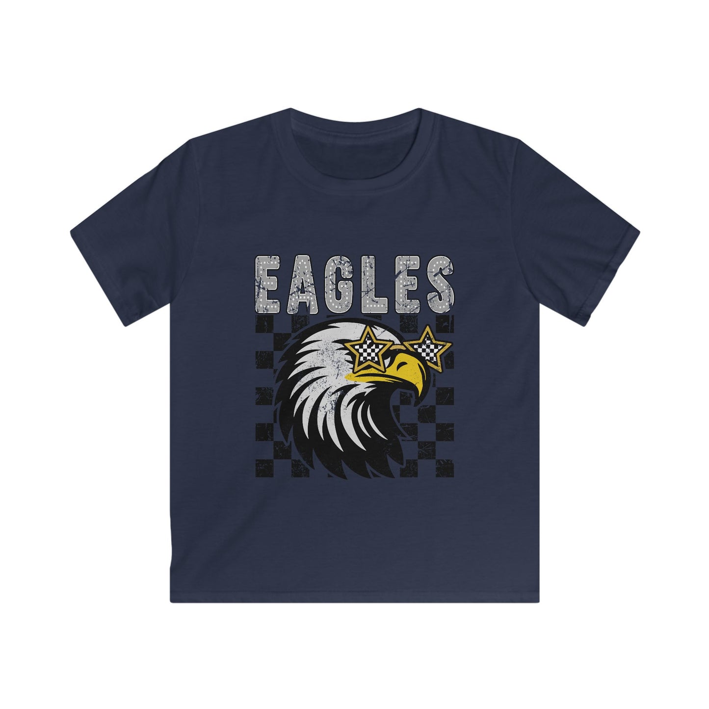 Eagles Graphic Kids Tee, Cool Eagle Shirt, Youth Eagle Fashion, Kids Softstyle T-Shirt, Unique Gift for Young Fans, Sportswear for Kids