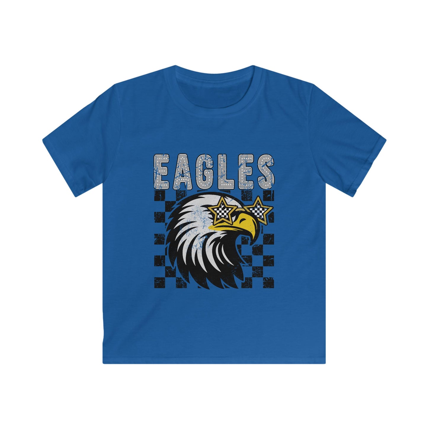 Eagles Graphic Kids Tee, Cool Eagle Shirt, Youth Eagle Fashion, Kids Softstyle T-Shirt, Unique Gift for Young Fans, Sportswear for Kids