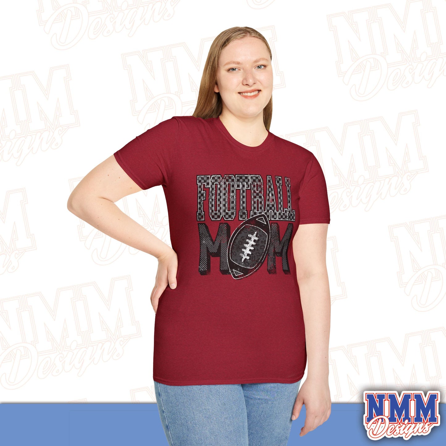 Football Mom Unisex Softstyle T-Shirt, Game Day Tee, Gift for Moms, Sports Apparel, Casual Wear