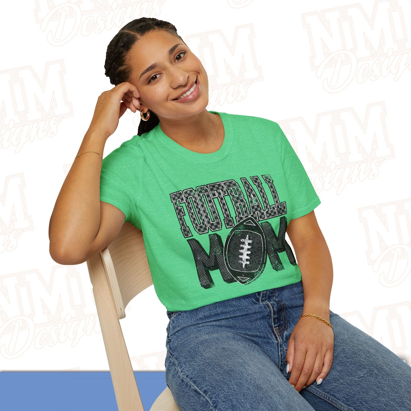 Football Mom Unisex Softstyle T-Shirt, Game Day Tee, Gift for Moms, Sports Apparel, Casual Wear
