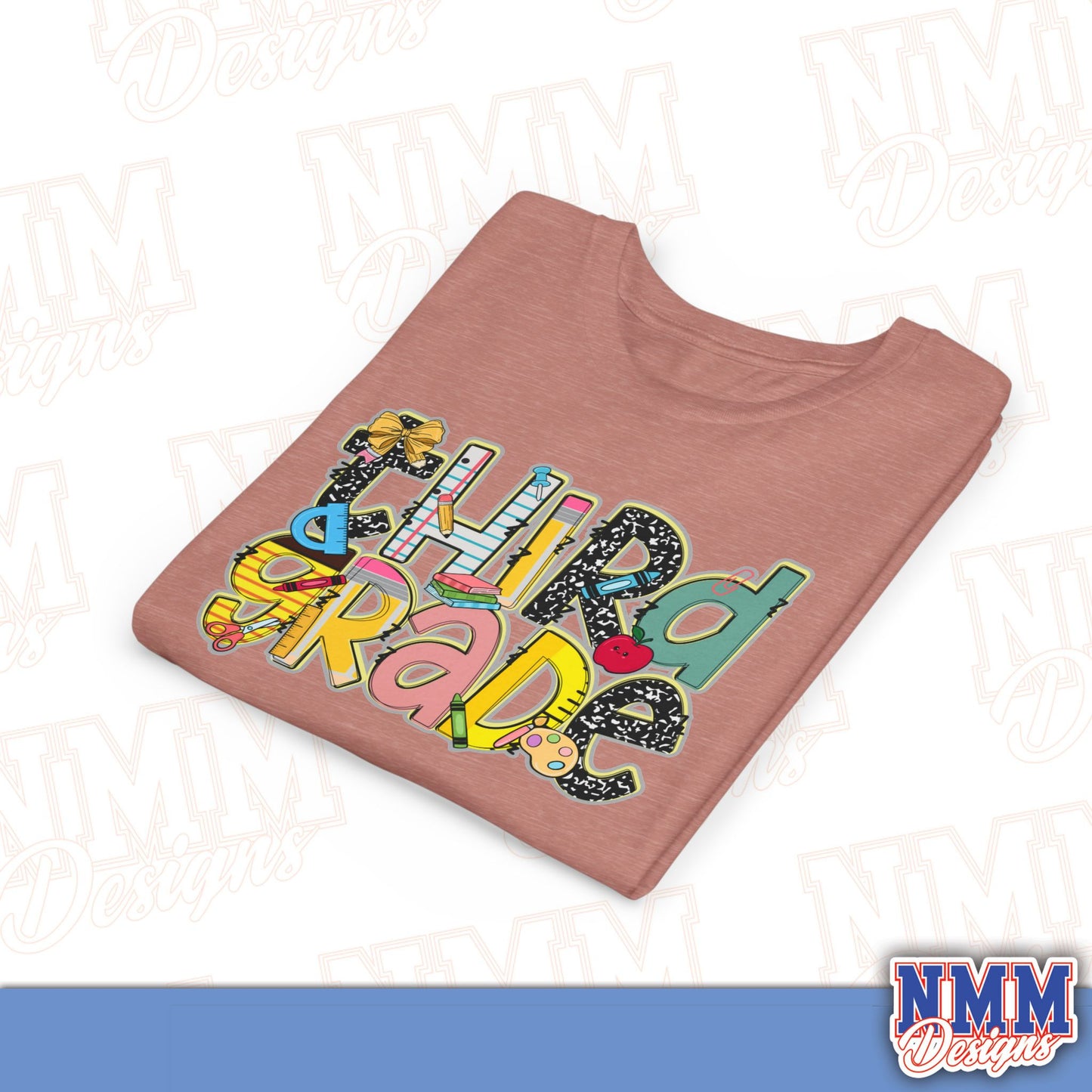 Third Grade Back to School Youth Shirt, Kids Sportswear, School Spirit Apparel, Back to School