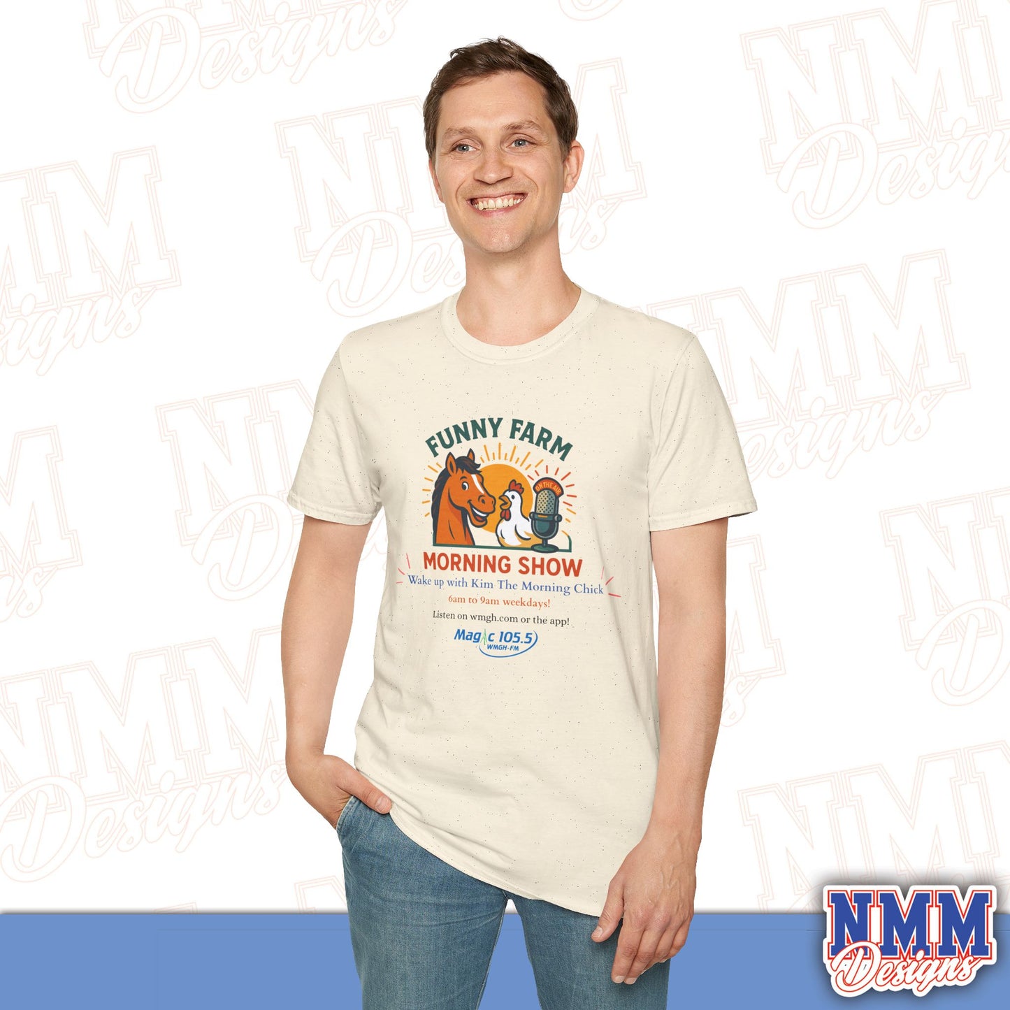 Funny Farm Morning Show Unisex Softstyle T-Shirt