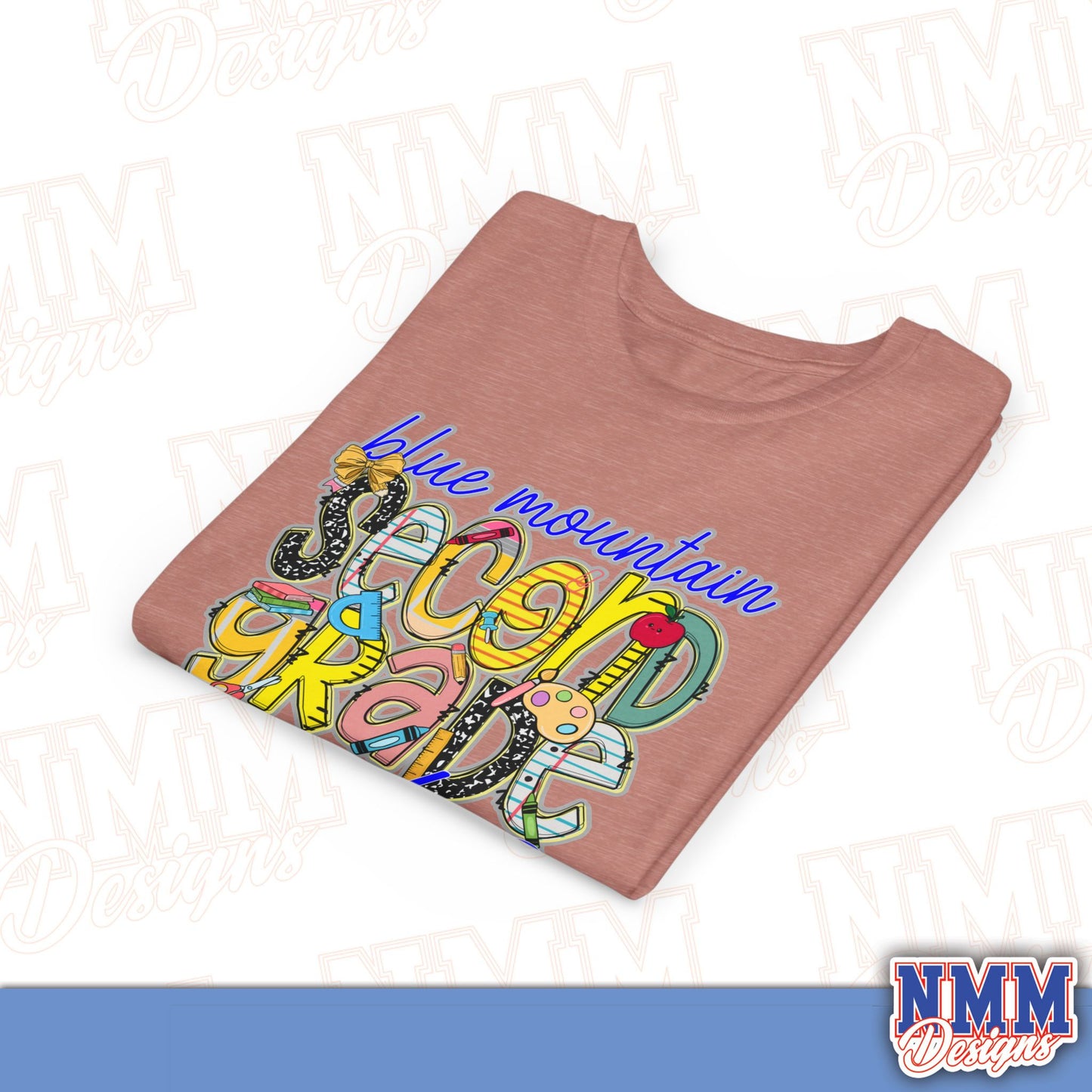 Blue Mountain Eagles Second Grade Youth Shirt, Kids Sportswear, School Spirit Apparel, Back to School