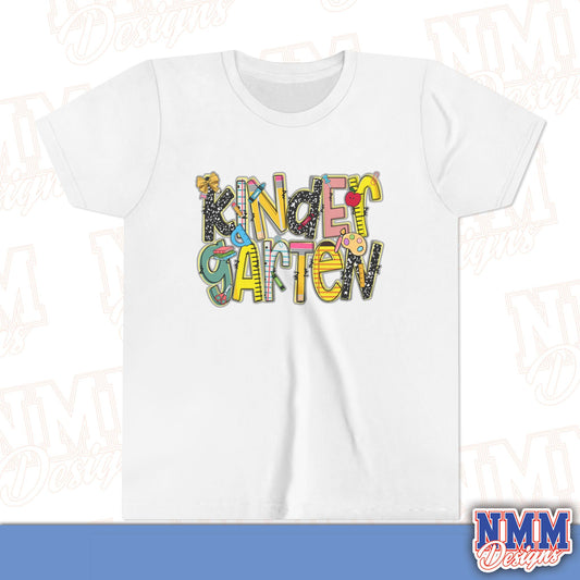 Kindergarten Back to School Youth Shirt, Kids Sportswear, School Spirit Apparel, Back to School