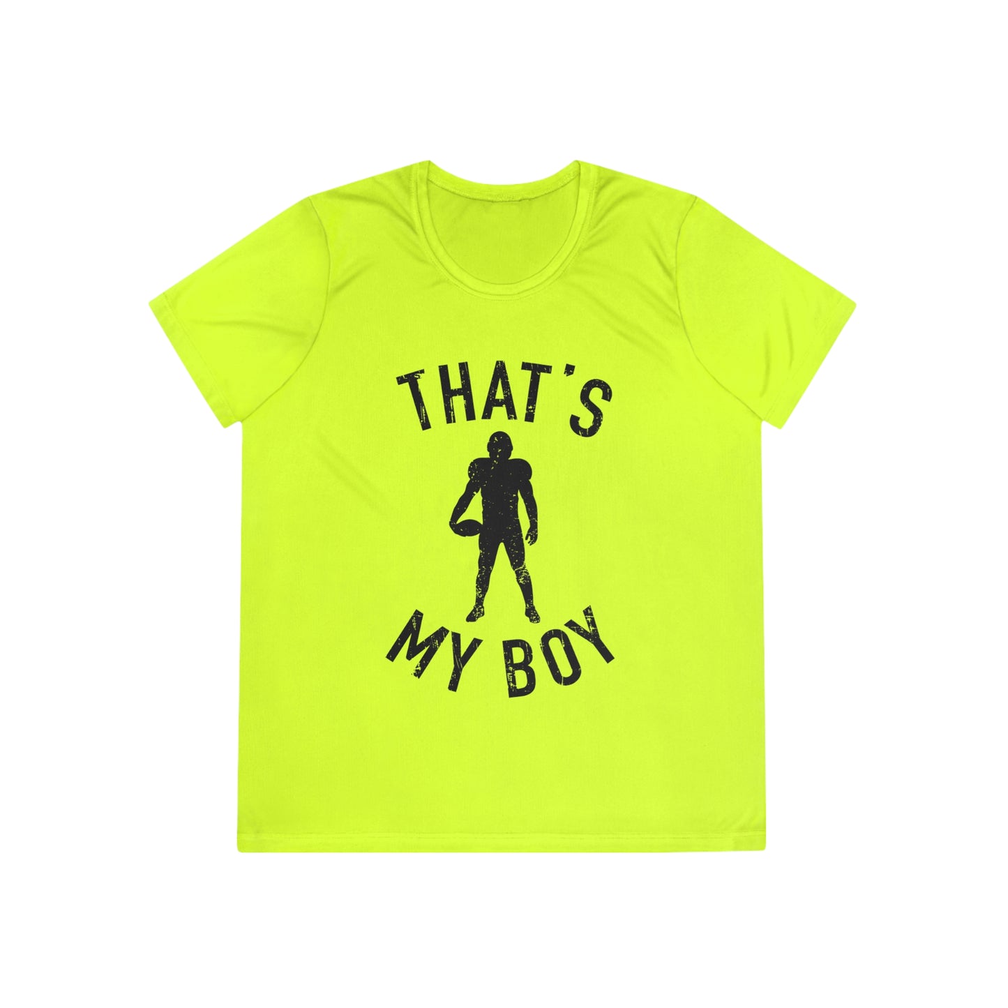 That's My Boy - Ladies Competitor Tee - Football Sports Shirt, Perfect for Game Day, Coaches, Gifts for Athletes, Workout Apparel, Cheerleading Gear