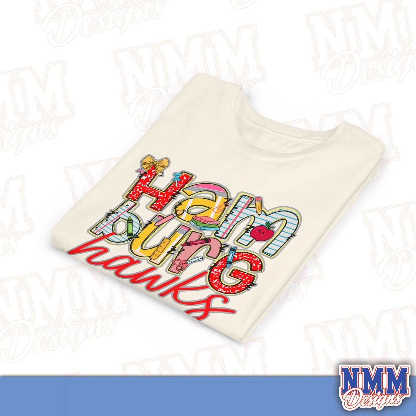 Hamburg Hawks Youth Shirt, Kids Sportswear,School Spirit Apparel, Back to School