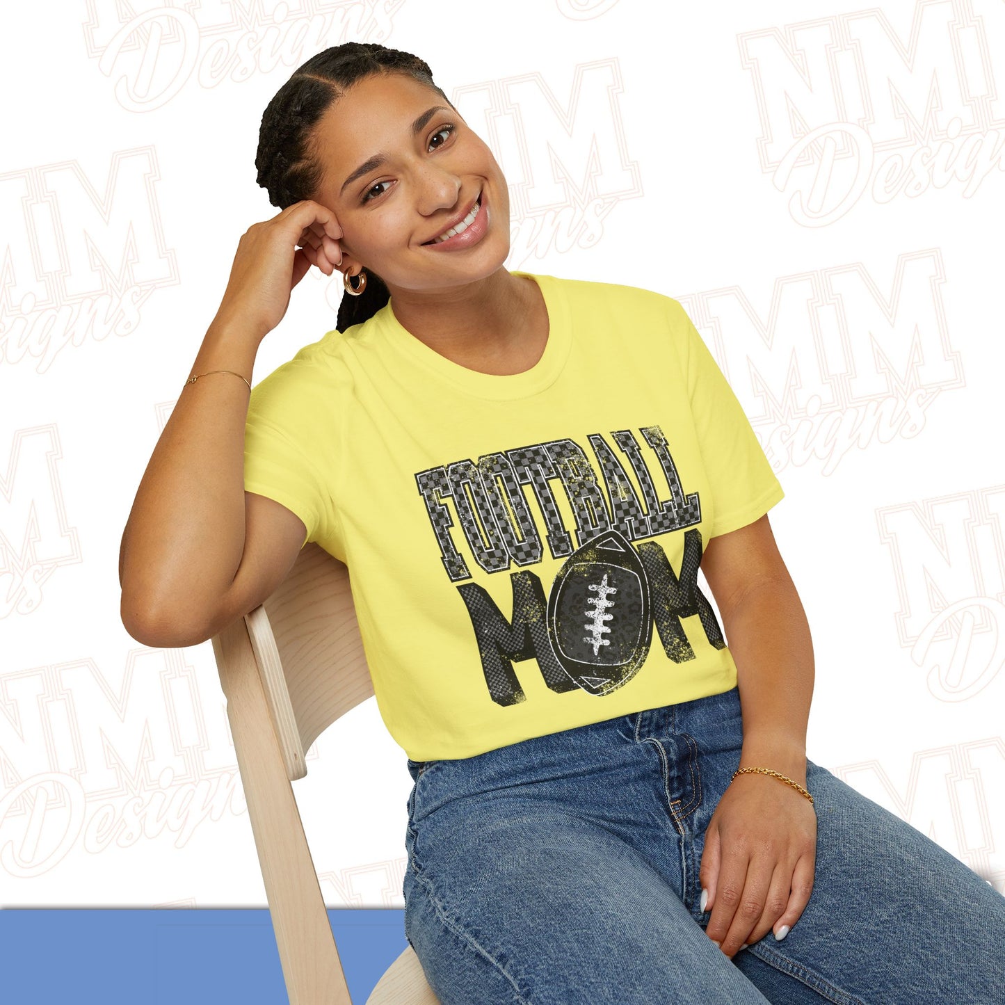 Football Mom Unisex Softstyle T-Shirt, Game Day Tee, Gift for Moms, Sports Apparel, Casual Wear