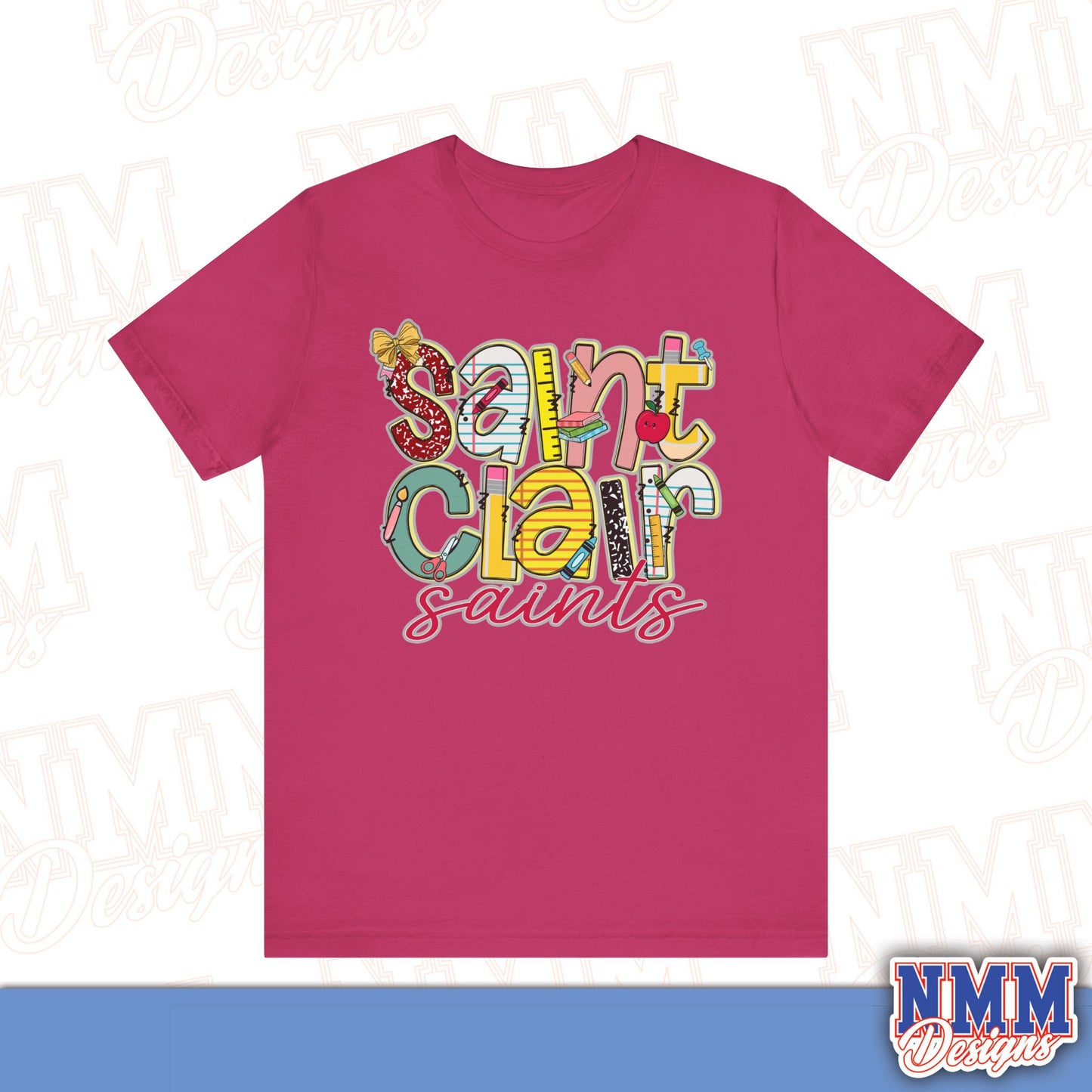 Saint Clair School Tee Shirt, Unisex Graphic T-Shirt, Casual Wear, Perfect for School Spirit, Gifts for Sports Fans, Summer Outfit