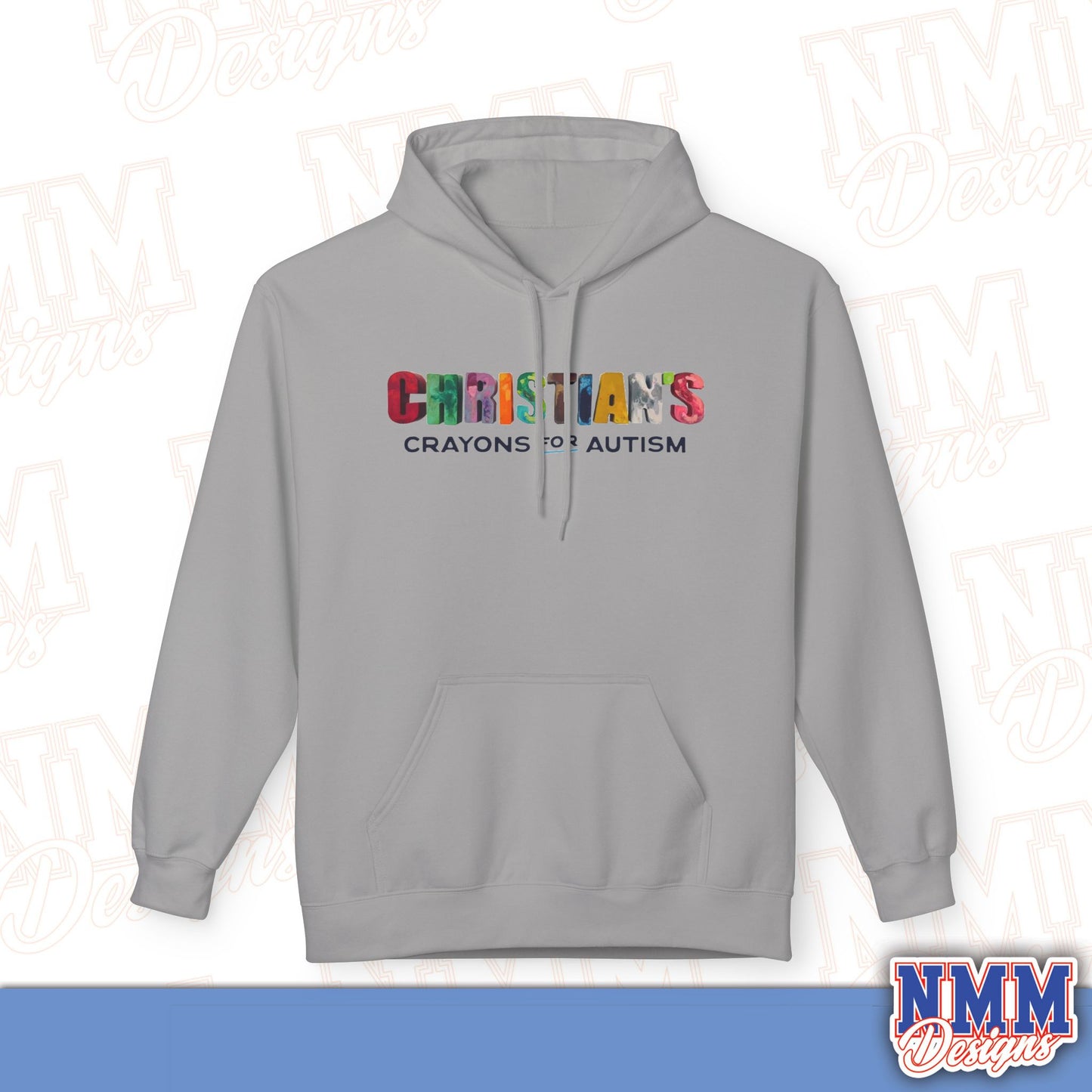 Christian's Crayons for Autism Hoodie, Cozy Gift, Unisex Fleece
