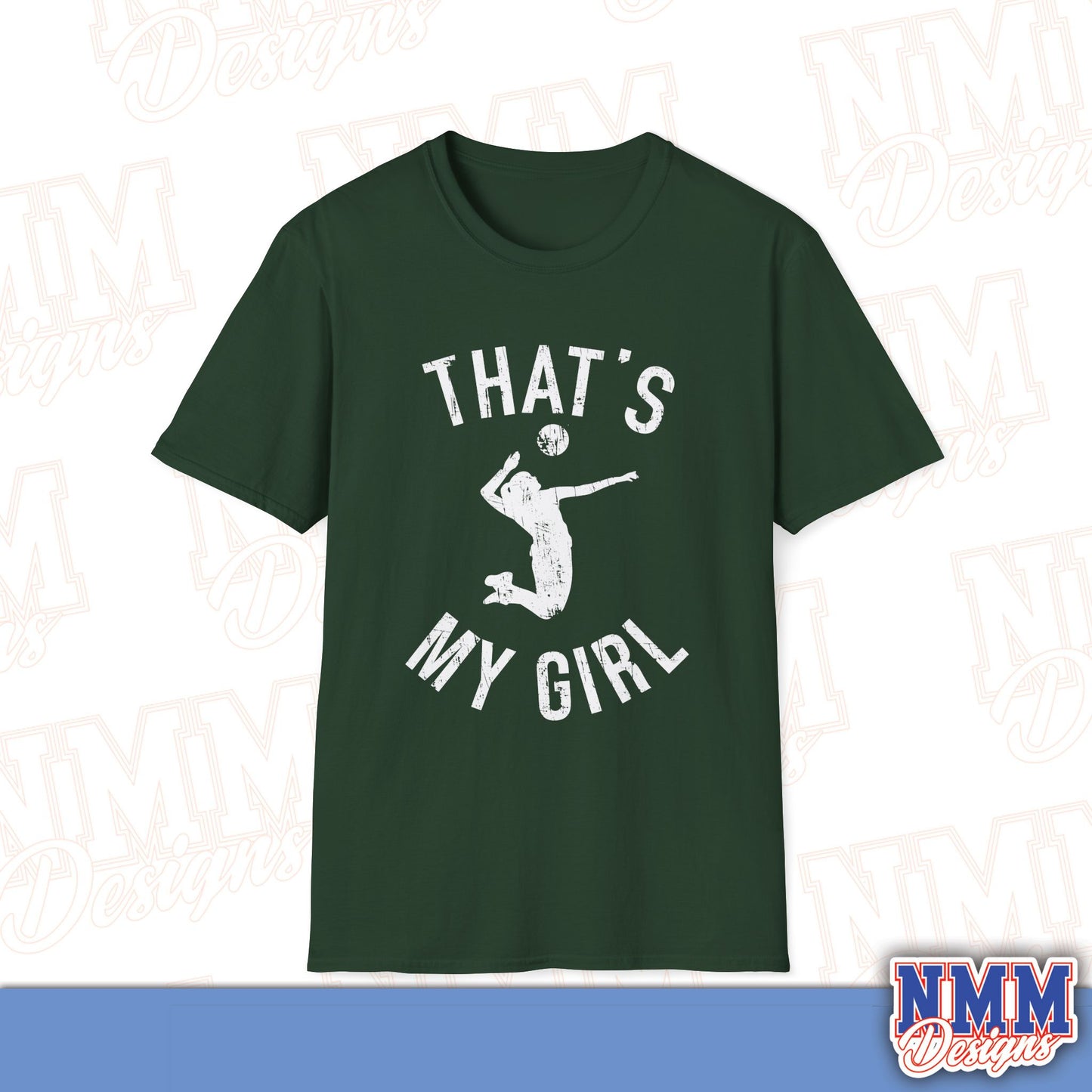 That's My Girl Volleyball T-Shirt, Sports Tee, Active Lifestyle Wear, Volleyball Apparel
