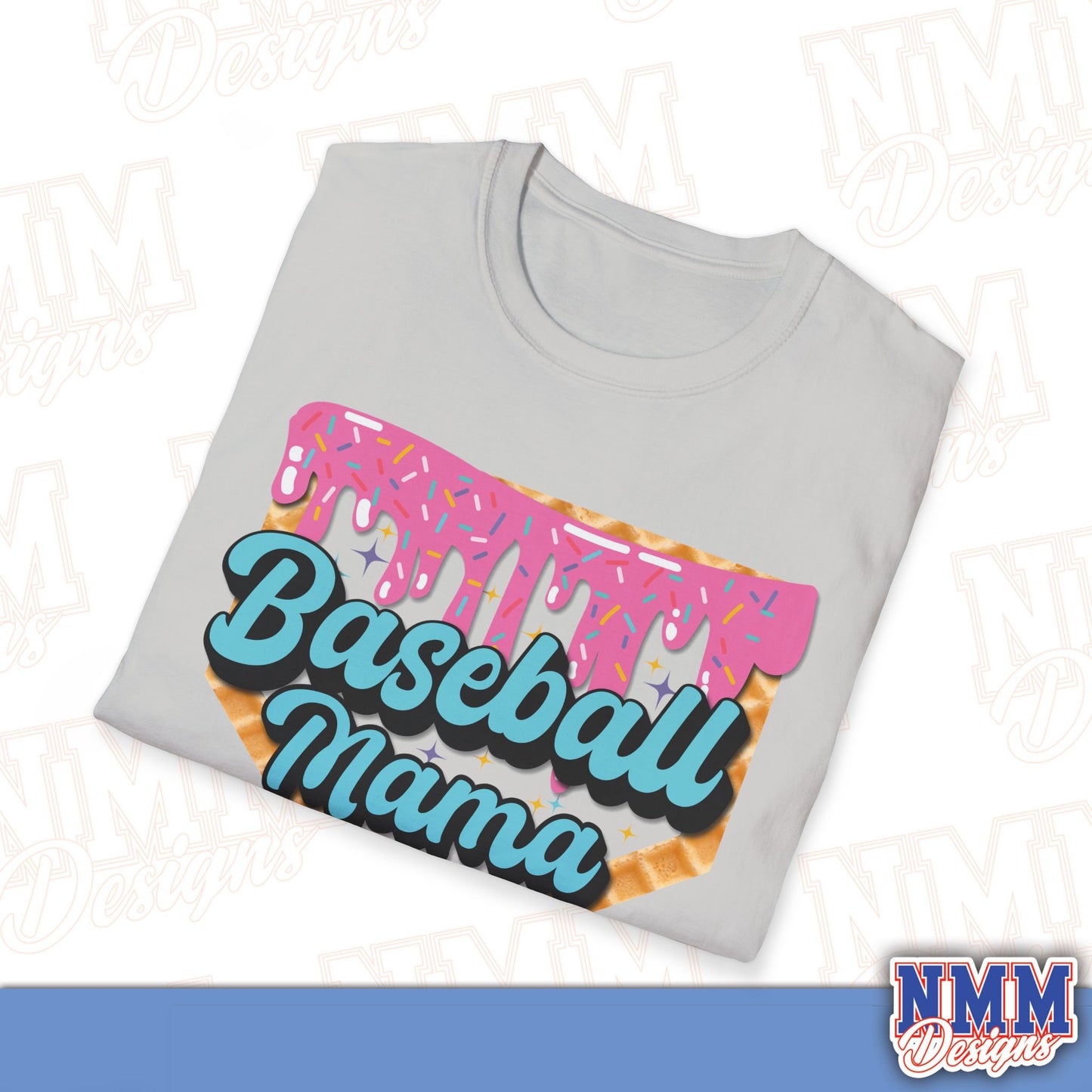 Baseball Mama Unisex Softstyle T-Shirt – Perfect Gift for Sports Moms