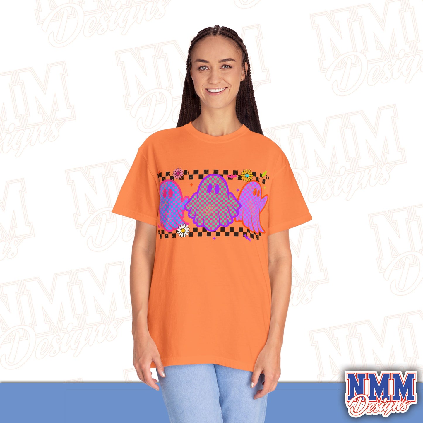 Colorful Ghosts Unisex T-Shirt - Fun Casual Wear, Halloween Costume, LGBTQ+ Pride Shirt, Gifts for Friends, Everyday Style