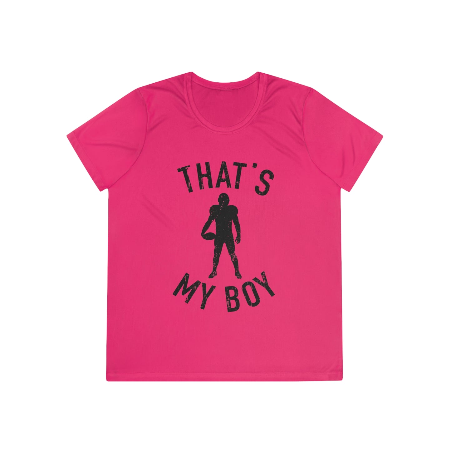 That's My Boy - Ladies Competitor Tee - Football Sports Shirt, Perfect for Game Day, Coaches, Gifts for Athletes, Workout Apparel, Cheerleading Gear