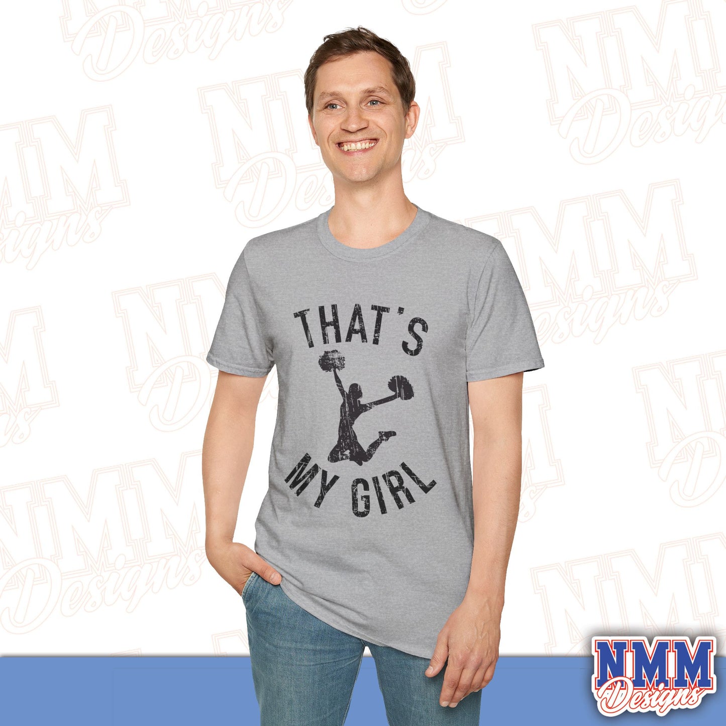 That's My Girl Cheer T-Shirt, Sports Tee, Active Lifestyle Wear, Cheerleading Apparel