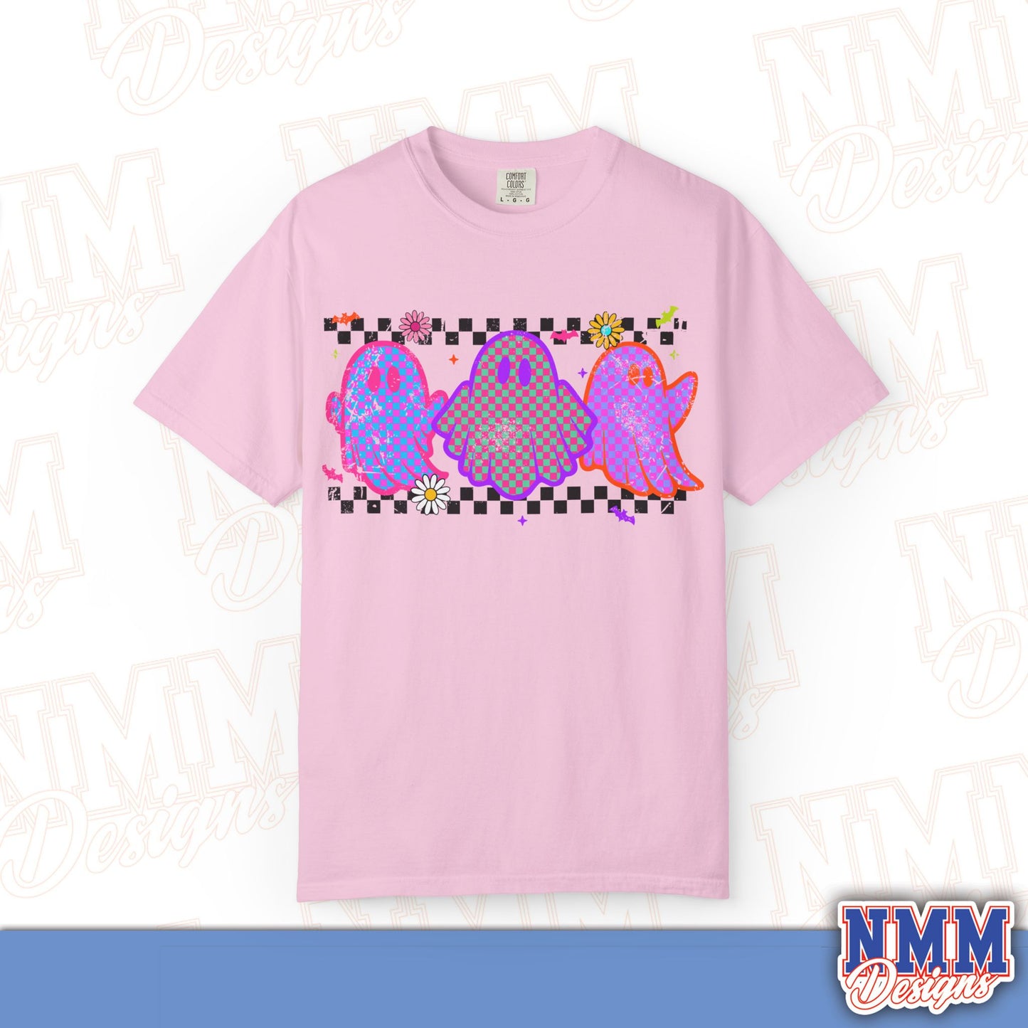 Colorful Ghosts Unisex T-Shirt - Fun Casual Wear, Halloween Costume, LGBTQ+ Pride Shirt, Gifts for Friends, Everyday Style