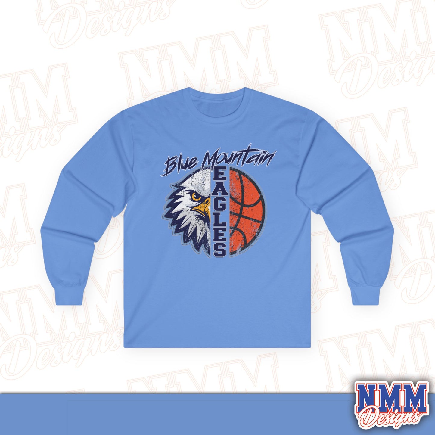 Blue Mountain Eagles Basketball Long Sleeve Tee