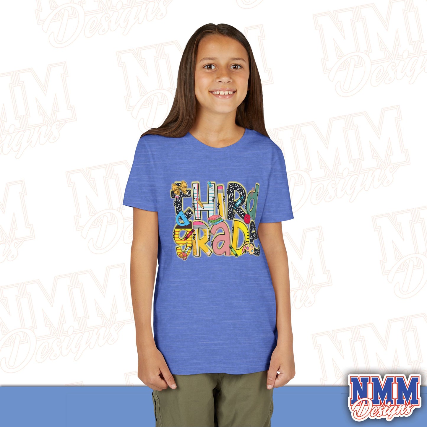Third Grade Back to School Youth Shirt, Kids Sportswear, School Spirit Apparel, Back to School